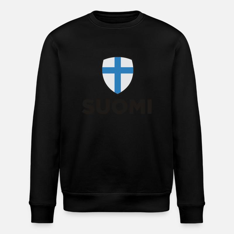 Drapeau national de la Finlande - Sweat bio ROLLER Stanley/Stella Unisexe - noir