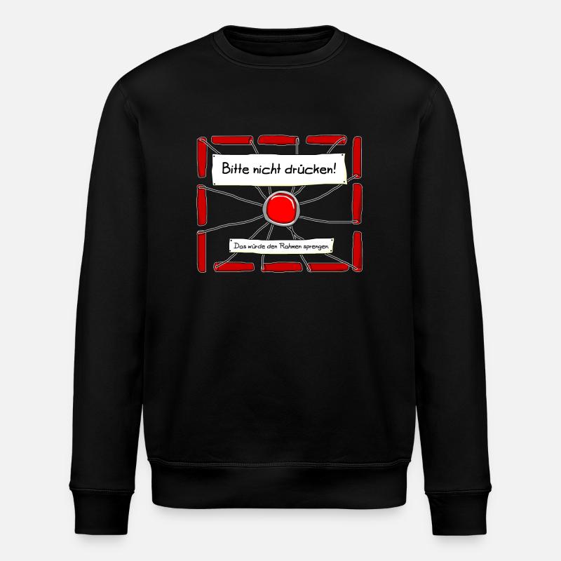 Dynamit - Bitte Abstand halten. - Stanley/Stella Unisex Bio-Sweatshirt ROLLER - Schwarz