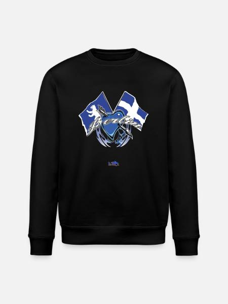 Berlin - Flagge zeigen - Stanley/Stella Unisex Bio-Sweatshirt ROLLER - Schwarz
