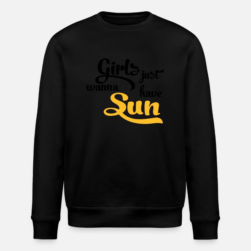 sun - Stanley/Stella ROLLER Unisex Organic Sweatshirt - black