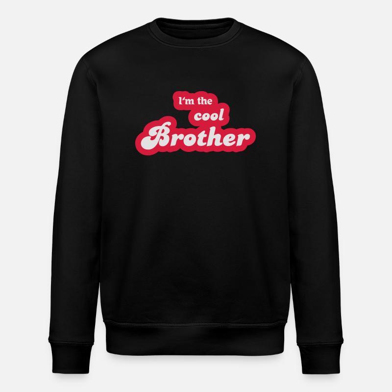 I'm the cool brother - Stanley/Stella Unisex Bio-Sweatshirt ROLLER - Schwarz