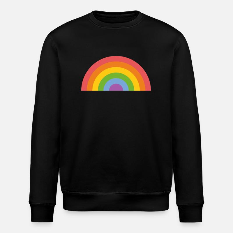 Rainbow - Stanley/Stella ROLLER Unisex Organic Sweatshirt - black