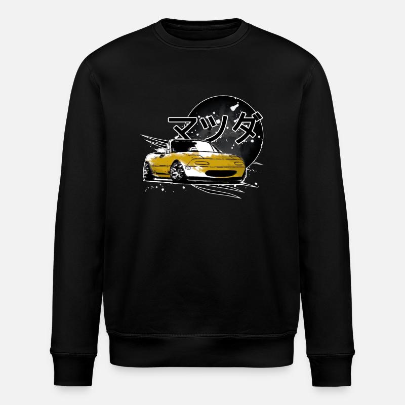 Japanisches Auto Miata Mx5 gelb - Stanley/Stella Unisex Bio-Sweatshirt ROLLER - Schwarz