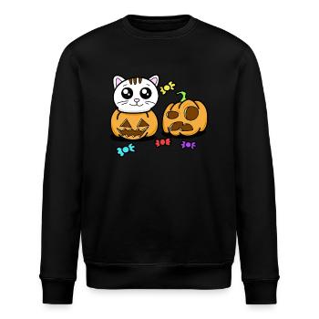 KAWAII KATZEN - Stanley/Stella Unisex Bio-Sweatshirt ROLLER - Schwarz - Vorne - Nik (191cm)