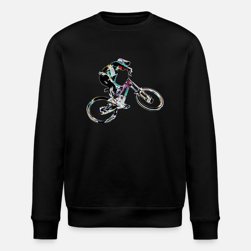 mtb vtt descente - Sweat bio ROLLER Stanley/Stella Unisexe - noir
