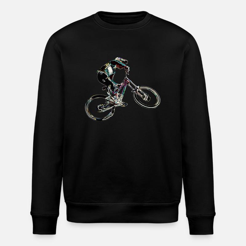 Downhill-Mountainbiken - Stanley/Stella Unisex Bio-Sweatshirt ROLLER - Schwarz
