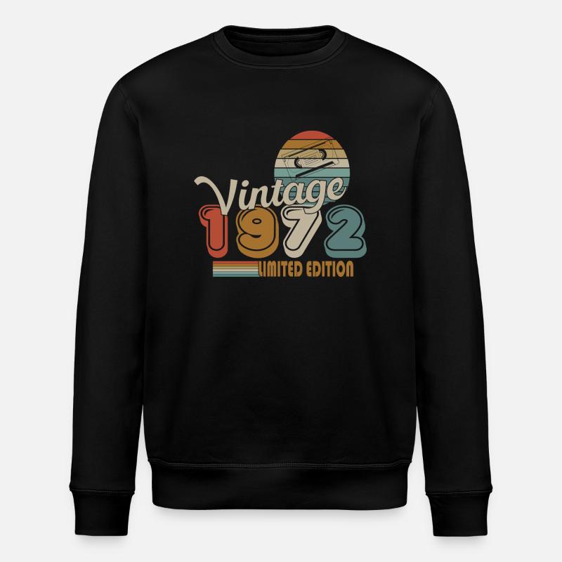 1972 - Stanley/Stella ROLLER Unisex Organic Sweatshirt - black