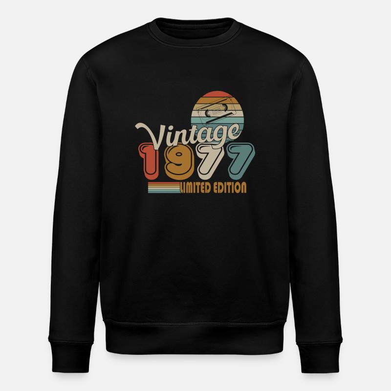1977 - Stanley/Stella Unisex Bio-Sweatshirt ROLLER - Schwarz