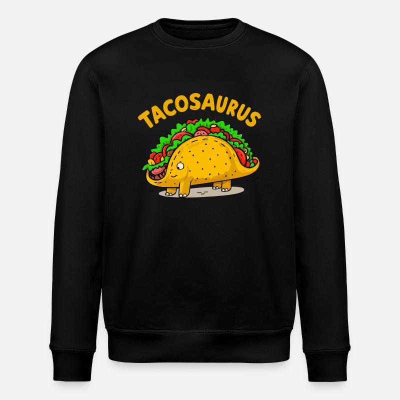 Tacosaurus - Stanley/Stella Unisex Bio-Sweatshirt ROLLER - Schwarz