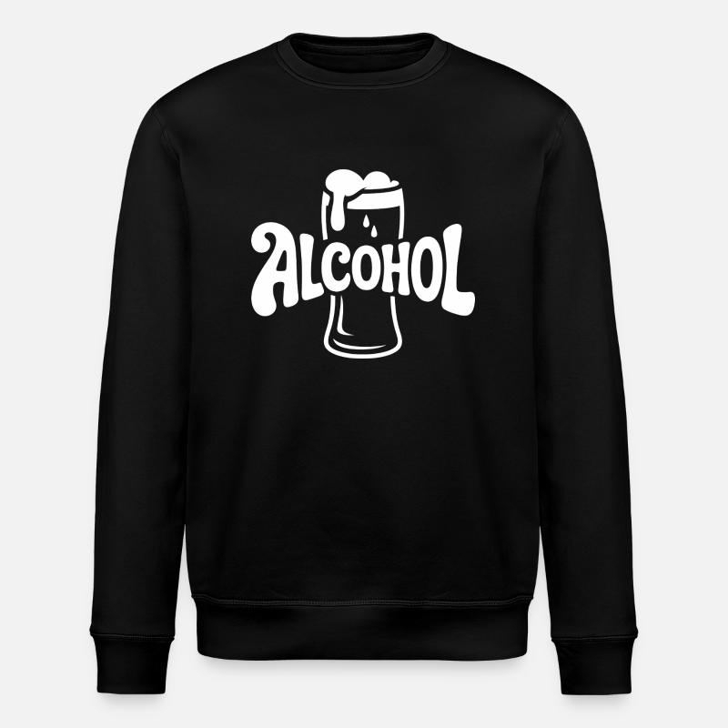 Alcool - Cool Drinking Logo - Sweat bio ROLLER Stanley/Stella Unisexe - noir