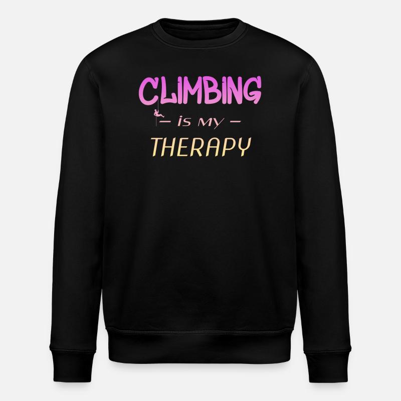 Climber Retro Climbing - Stanley/Stella Unisex Bio-Sweatshirt ROLLER - Schwarz