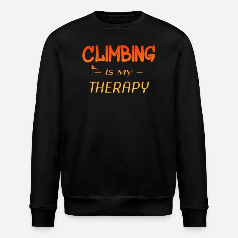 Spruch Klettern, Love Climbing, Bouldern - Stanley/Stella Unisex Bio-Sweatshirt ROLLER - Schwarz