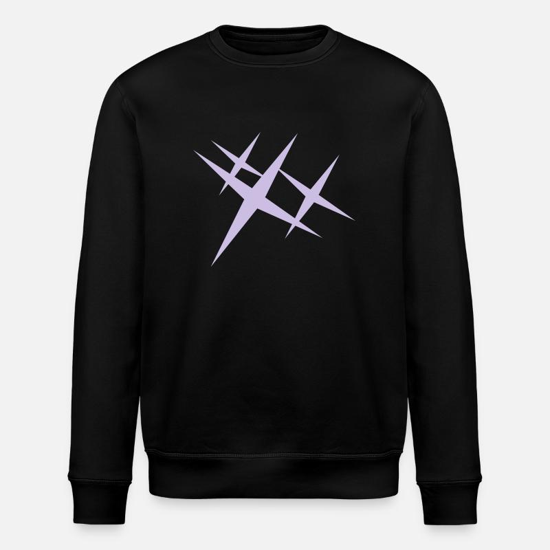 Glitzer / sparkle (1c) - Stanley/Stella ROLLER Unisex Organic Sweatshirt - black