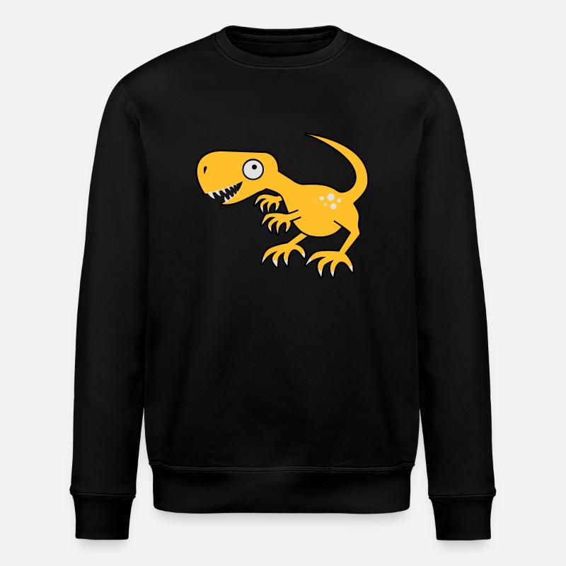 Dinosaurier - T-Rex - Stanley/Stella Unisex Bio-Sweatshirt ROLLER - Schwarz
