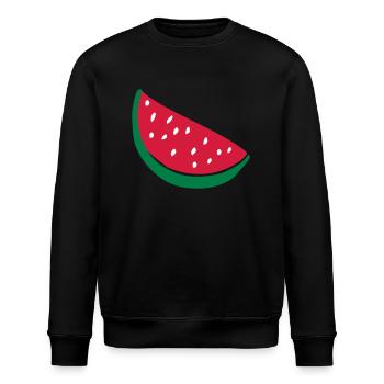 melon - Sweat bio ROLLER Stanley/Stella Unisexe - noir - Devant - Nik (191cm)