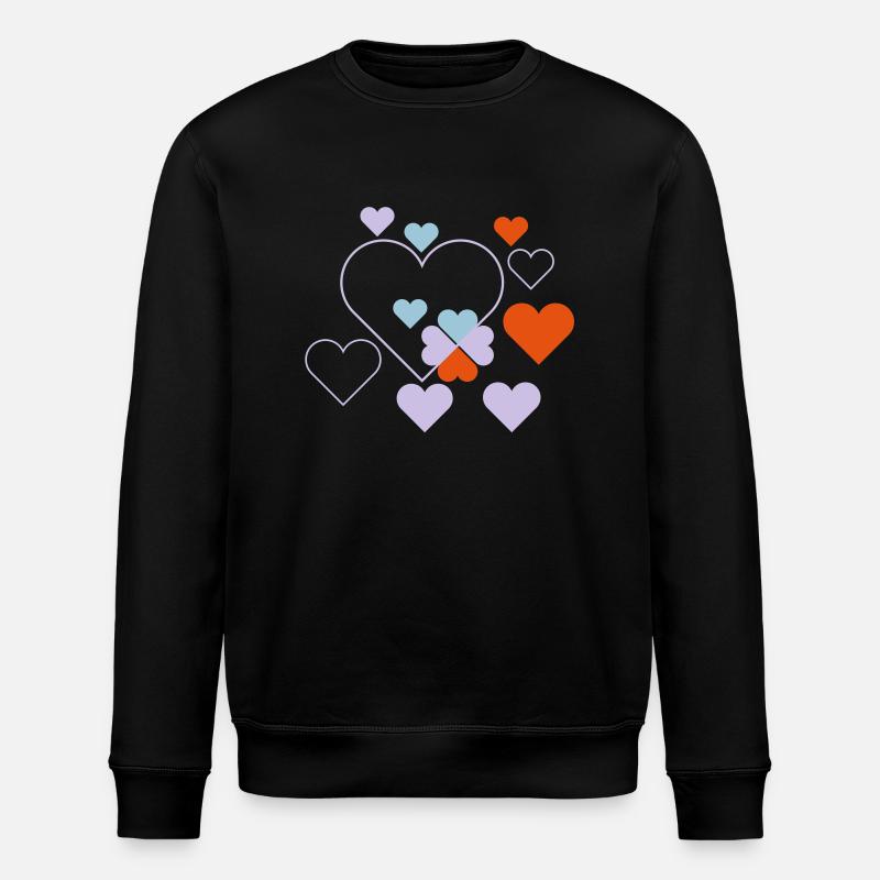 herzen - Stanley/Stella Unisex Bio-Sweatshirt ROLLER - Schwarz