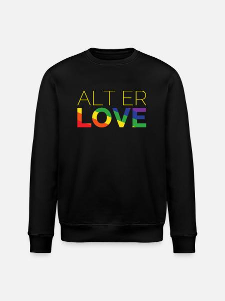 Alt er Love | SKAM | LGBT | Pride - Stanley/Stella ROLLER Unisex Organic Sweatshirt - black