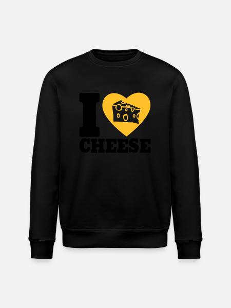 I love Cheese - Sweat bio ROLLER Stanley/Stella Unisexe - noir
