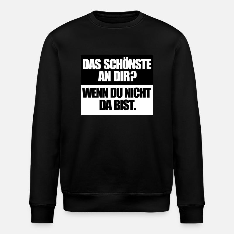 Das schönste an Dir - Stanley/Stella Unisex Bio-Sweatshirt ROLLER - Schwarz