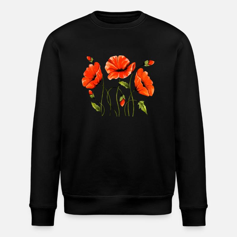 Fleur - Sweat bio ROLLER Stanley/Stella Unisexe - noir