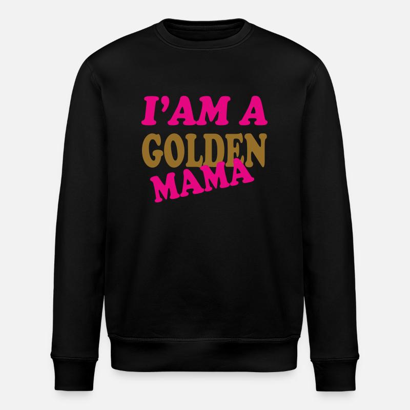 GOLDENE MAMA - Stanley/Stella Unisex Bio-Sweatshirt ROLLER - Schwarz