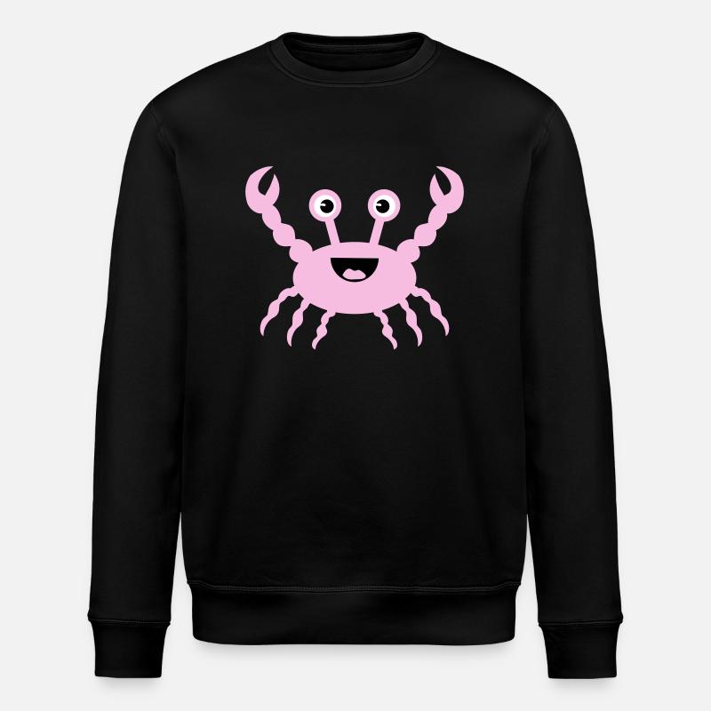 Crab - Stanley/Stella ROLLER Unisex Organic Sweatshirt - black