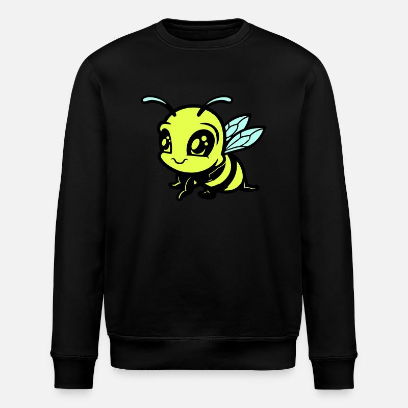 biene hummel comic - Stanley/Stella Unisex Bio-Sweatshirt ROLLER - Schwarz