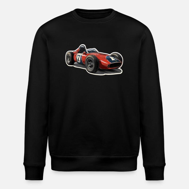 Oldtimer-Rennwagen - Stanley/Stella Unisex Bio-Sweatshirt ROLLER - Schwarz
