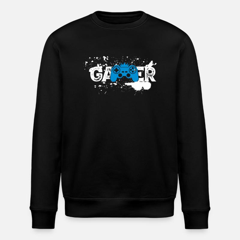 Gamer - Stanley/Stella Unisex Bio-Sweatshirt ROLLER - Schwarz