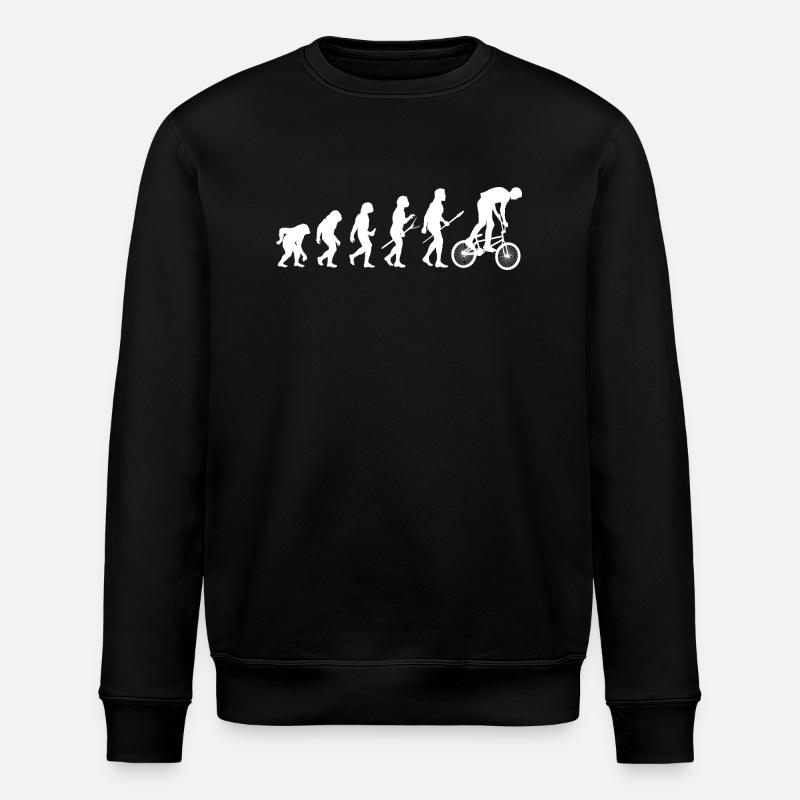 Bike Evolution Mountain Bike - Stanley/Stella ROLLER Unisex Organic Sweatshirt - black