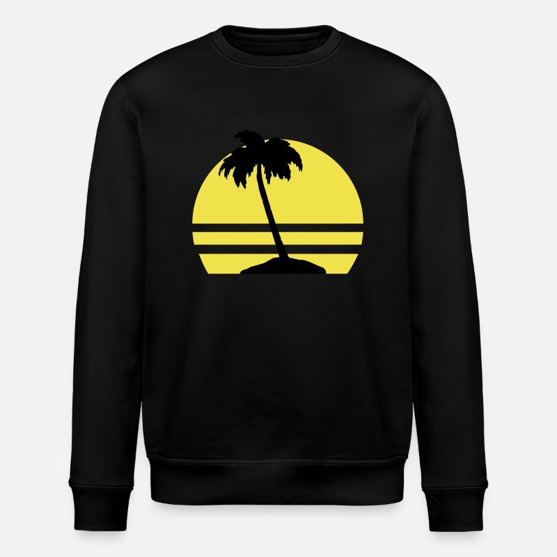 Île Palm - Sweat bio ROLLER Stanley/Stella Unisexe - noir