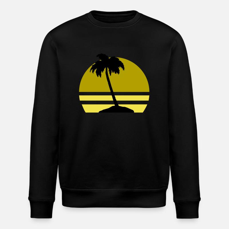 Île Palm - Sweat bio ROLLER Stanley/Stella Unisexe - noir