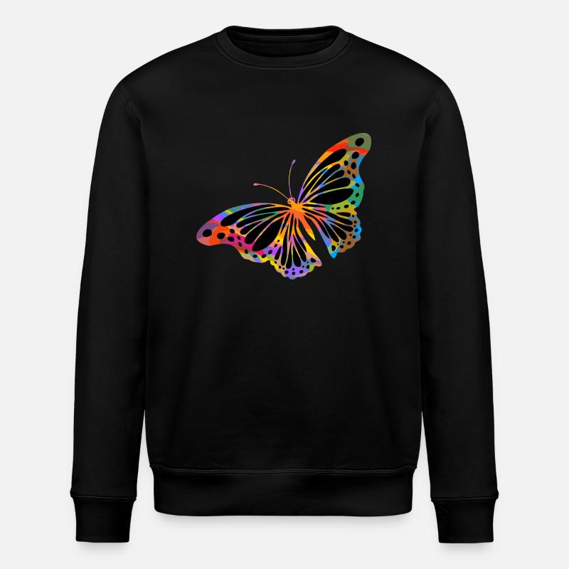Butterfly - Stanley/Stella ROLLER Unisex Organic Sweatshirt - black