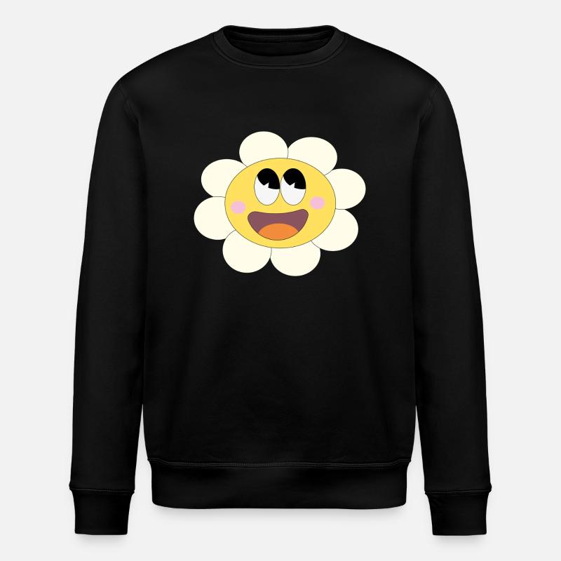 Hübsches Blümchen! - Stanley/Stella Unisex Bio-Sweatshirt ROLLER - Schwarz