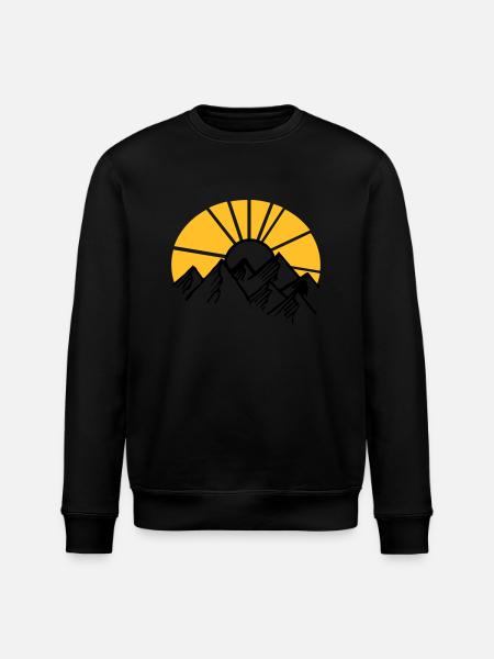 berge - Stanley/Stella Unisex Bio-Sweatshirt ROLLER - Schwarz