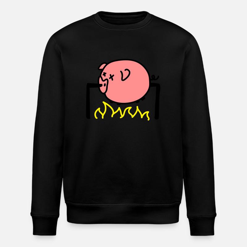 Pork Barbecue - Stanley/Stella ROLLER Unisex Organic Sweatshirt - black