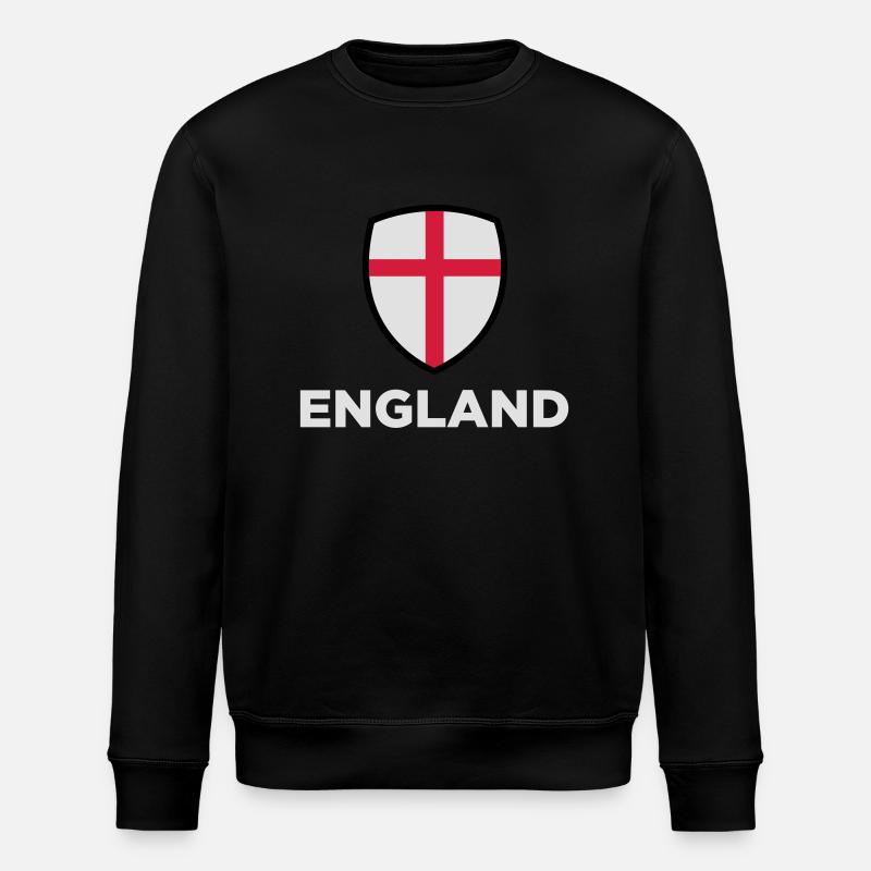 Drapeau national d'Angleterre - Sweat bio ROLLER Stanley/Stella Unisexe - noir