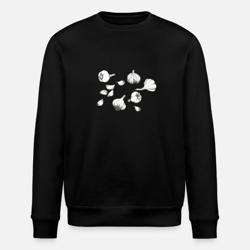 garlic - Stanley/Stella ROLLER Unisex Organic Sweatshirt - black