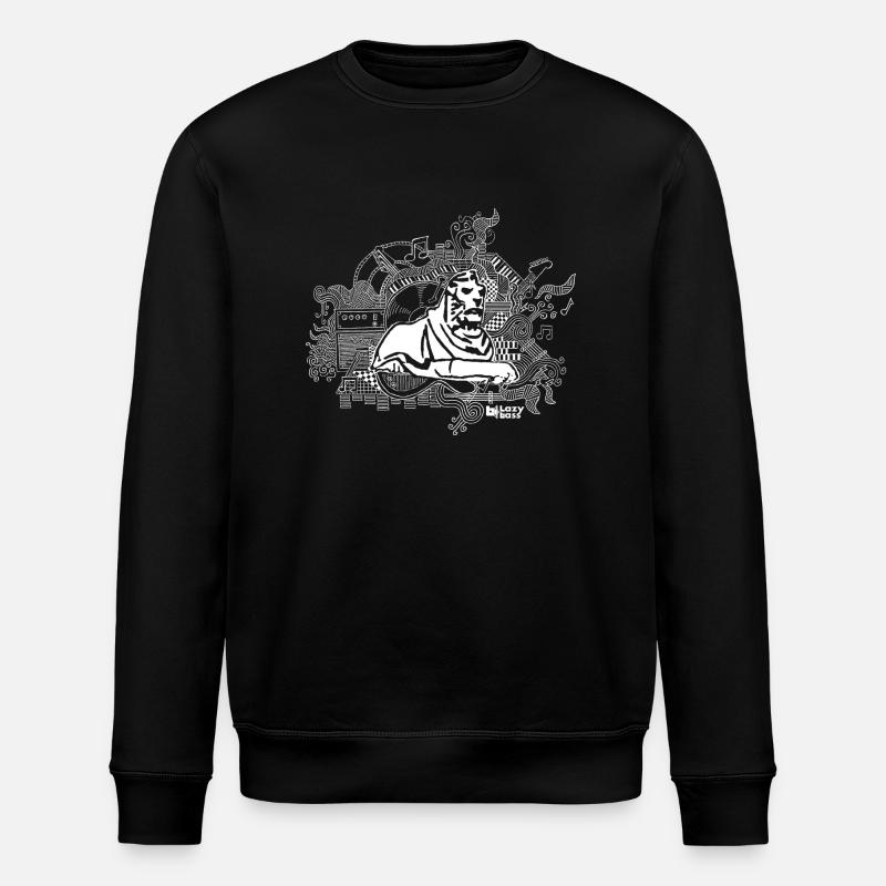 Nottingham left lion shoulder bag - Stanley/Stella ROLLER Unisex Organic Sweatshirt - black