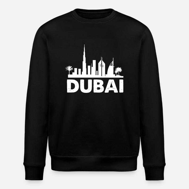 Dubai Skyline - Stanley/Stella ROLLER Unisex Organic Sweatshirt - black