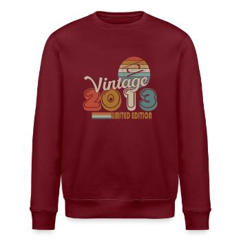 2013 - Stanley/Stella Unisex Bio-Sweatshirt ROLLER - Burgunderrot - Vorne - Nik (191cm)
