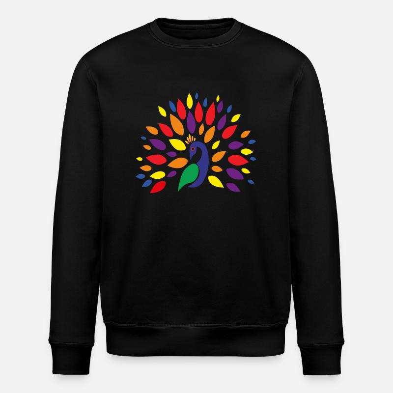 Pfau - Stanley/Stella Unisex Bio-Sweatshirt ROLLER - Schwarz