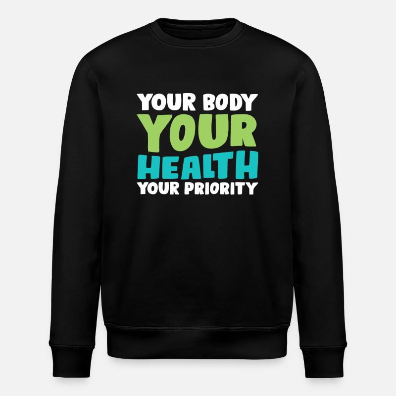 Your Body - Stanley/Stella Unisex Bio-Sweatshirt ROLLER - Schwarz