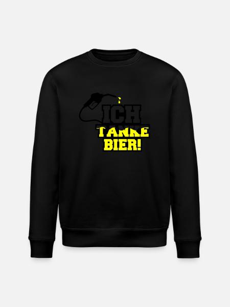 ich tanke bier 01 - Stanley/Stella Unisex Bio-Sweatshirt ROLLER - Schwarz