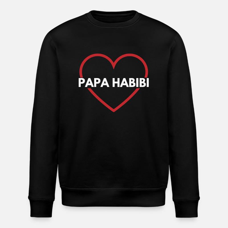 Papa habibi - papa d’amour - Sweat bio ROLLER Stanley/Stella Unisexe - noir