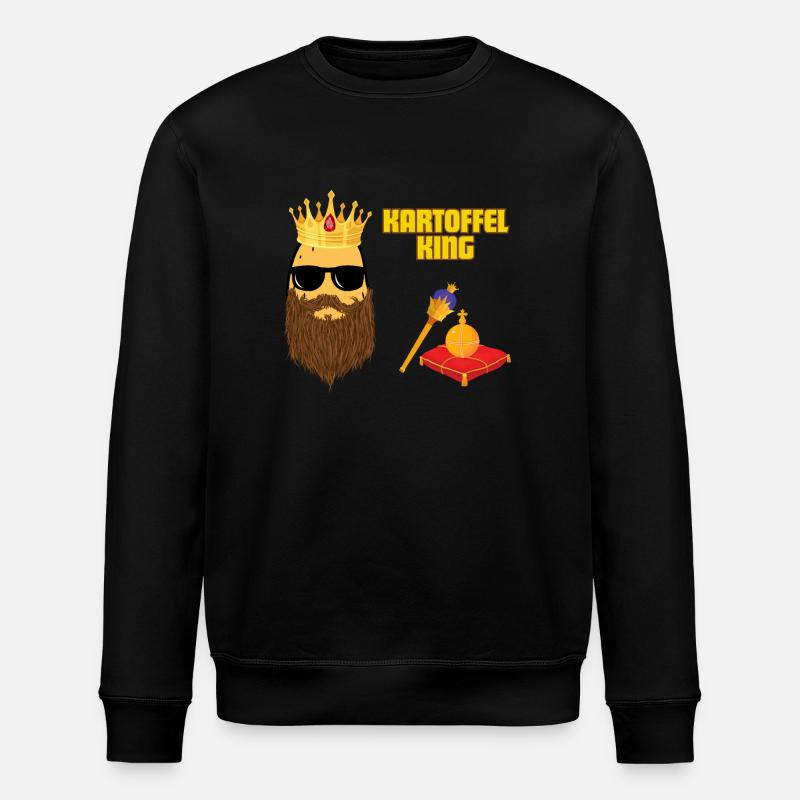 kartoffelking - Stanley/Stella Unisex Bio-Sweatshirt ROLLER - Schwarz