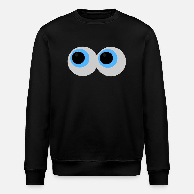 Eyes - Stanley/Stella ROLLER Unisex Organic Sweatshirt - black