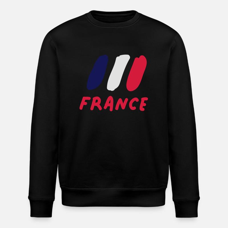 France - Stanley/Stella Unisex Bio-Sweatshirt ROLLER - Schwarz