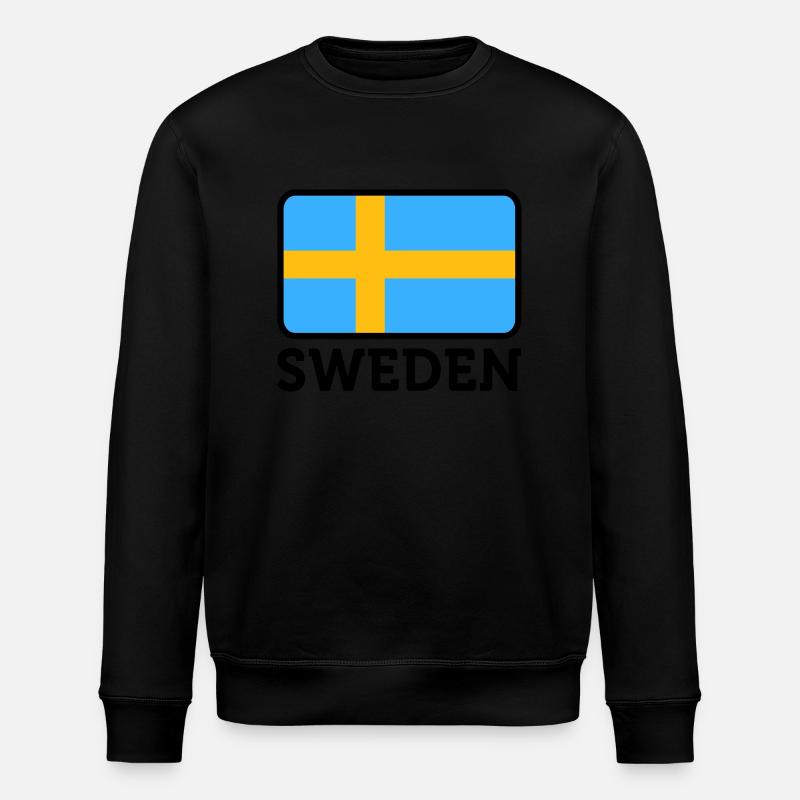 Drapeau national de la Suède - Sweat bio ROLLER Stanley/Stella Unisexe - noir
