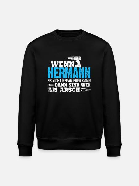 HERMANN - kann es reparieren - Stanley/Stella Unisex Bio-Sweatshirt ROLLER - Schwarz